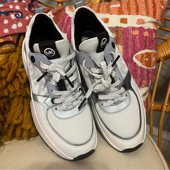 Michael Kohrs sneakers white purple silver - Picture 2 of 4